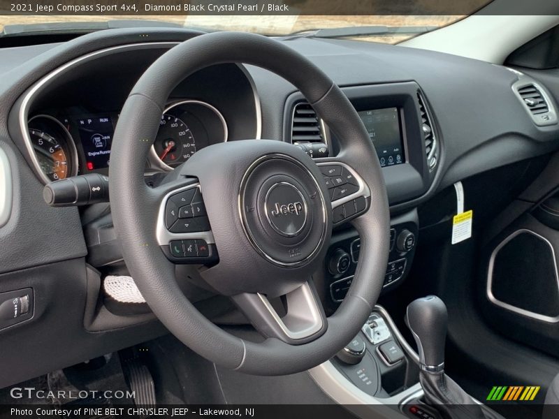 Diamond Black Crystal Pearl / Black 2021 Jeep Compass Sport 4x4