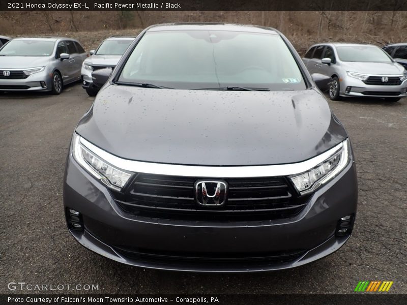 Pacific Pewter Metallic / Black 2021 Honda Odyssey EX-L