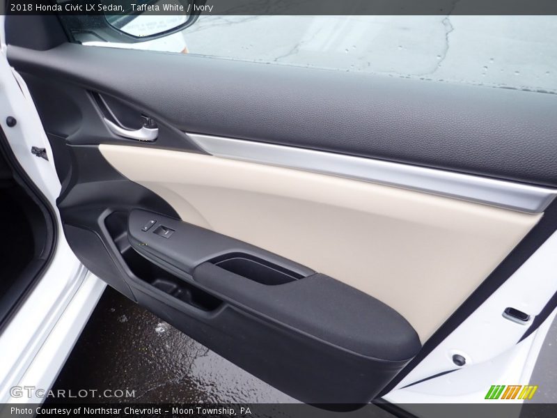 Taffeta White / Ivory 2018 Honda Civic LX Sedan