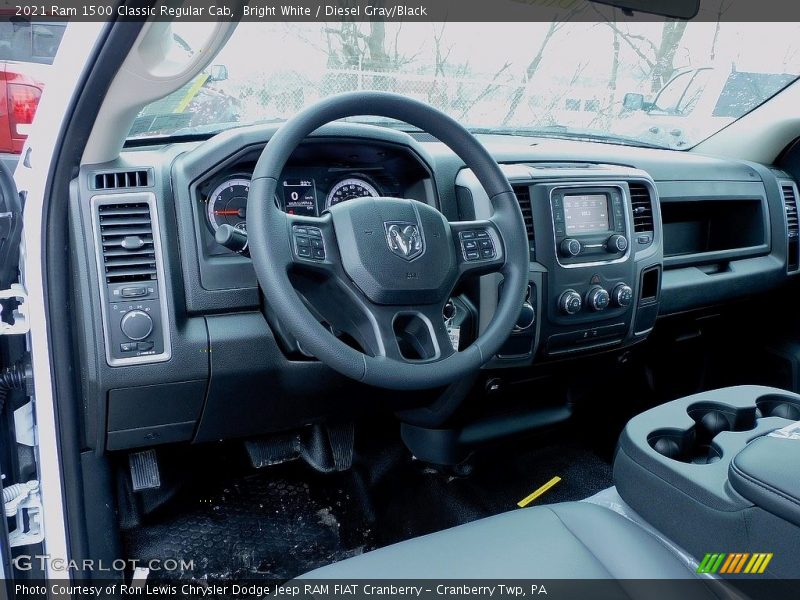 Bright White / Diesel Gray/Black 2021 Ram 1500 Classic Regular Cab