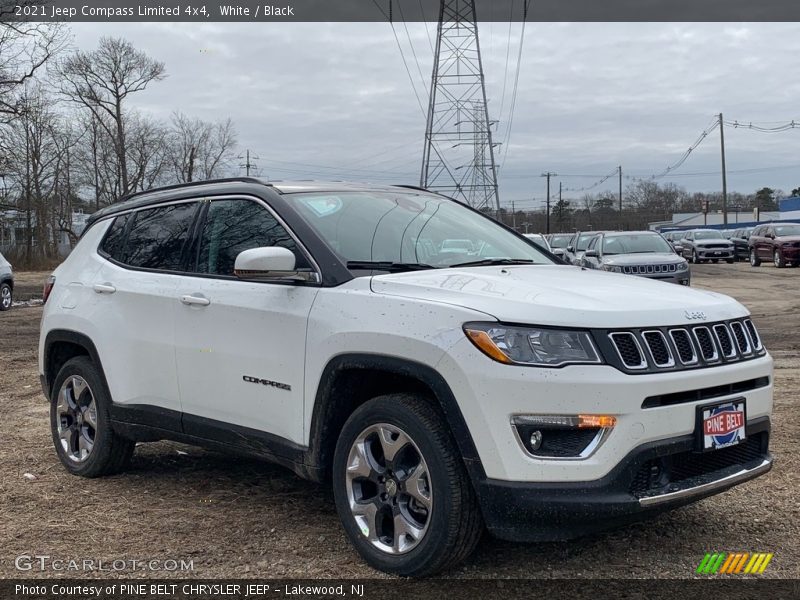 White / Black 2021 Jeep Compass Limited 4x4