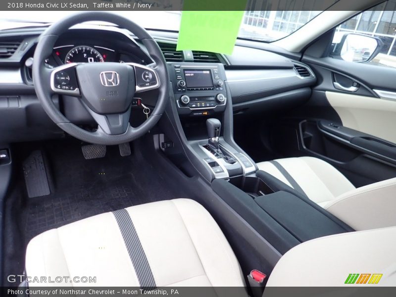 Taffeta White / Ivory 2018 Honda Civic LX Sedan