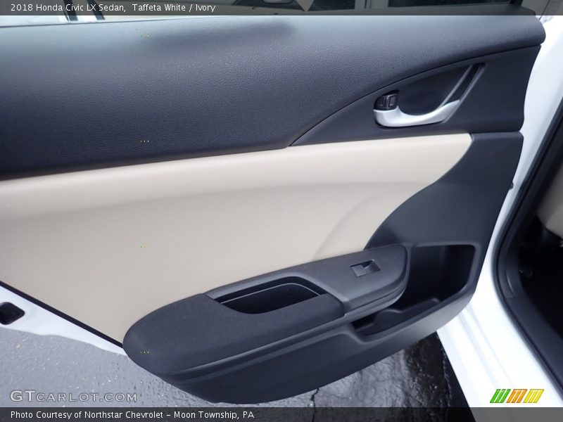 Taffeta White / Ivory 2018 Honda Civic LX Sedan