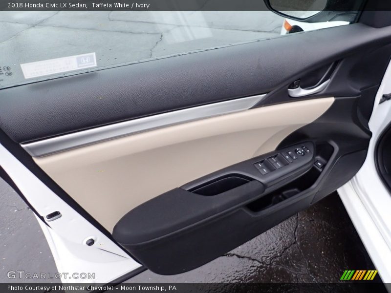 Taffeta White / Ivory 2018 Honda Civic LX Sedan