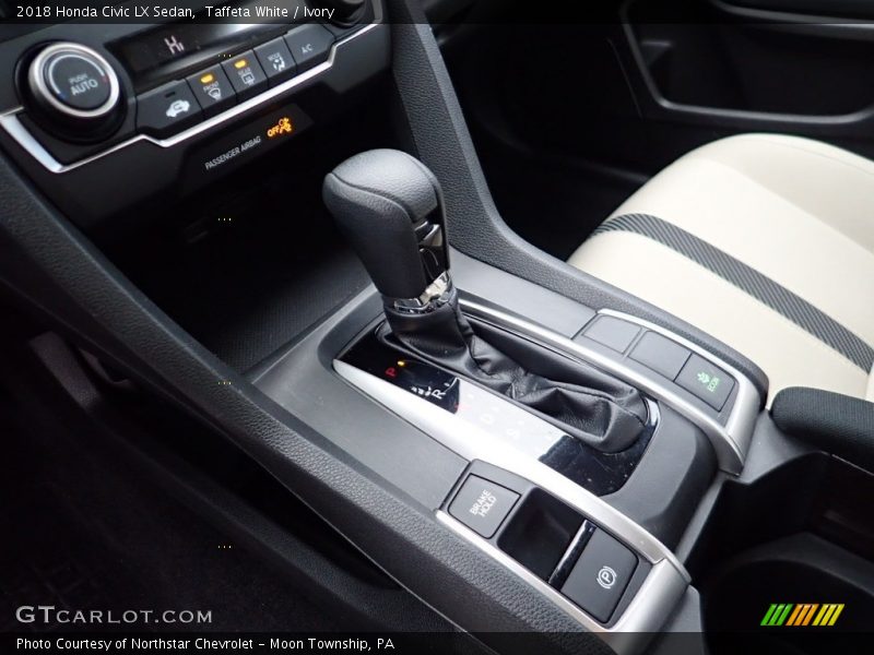 Taffeta White / Ivory 2018 Honda Civic LX Sedan