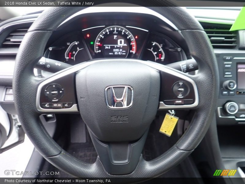 Taffeta White / Ivory 2018 Honda Civic LX Sedan