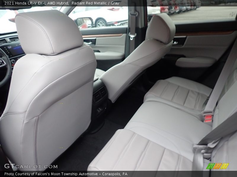 Radiant Red Metallic / Gray 2021 Honda CR-V EX-L AWD Hybrid