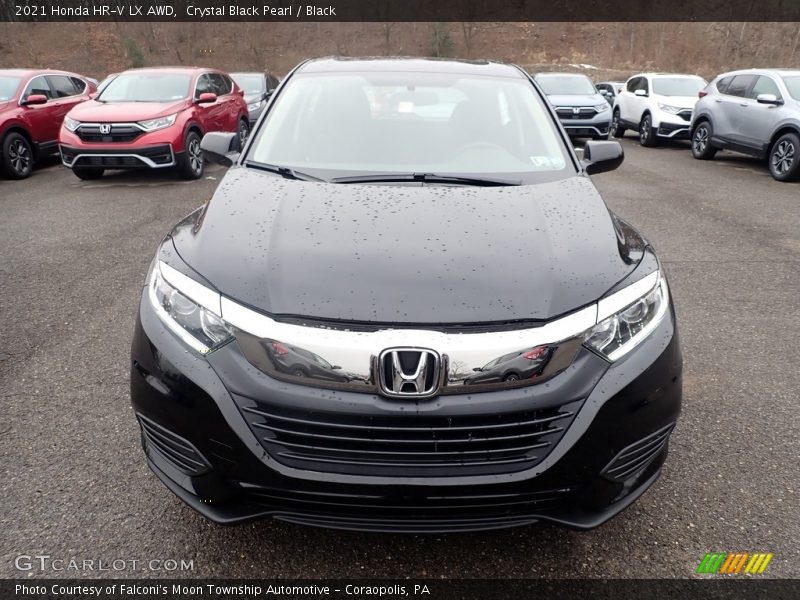 Crystal Black Pearl / Black 2021 Honda HR-V LX AWD