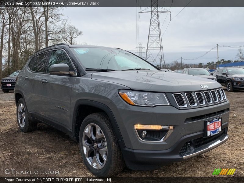 Sting-Gray / Black 2021 Jeep Compass Limited 4x4