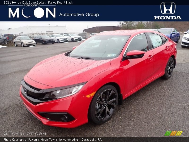 Rallye Red / Black 2021 Honda Civic Sport Sedan
