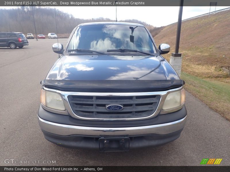 Deep Wedgewood Blue Metallic / Medium Graphite 2001 Ford F150 XLT SuperCab