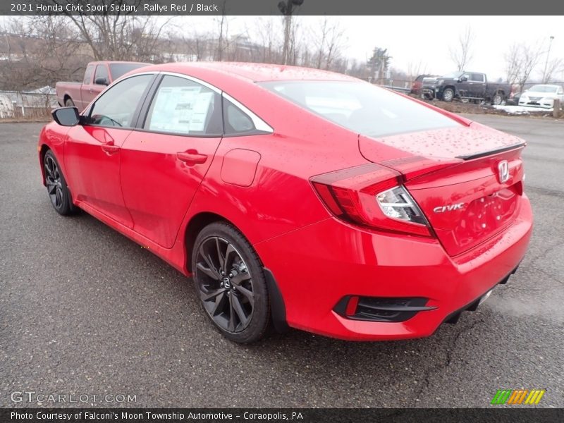 Rallye Red / Black 2021 Honda Civic Sport Sedan