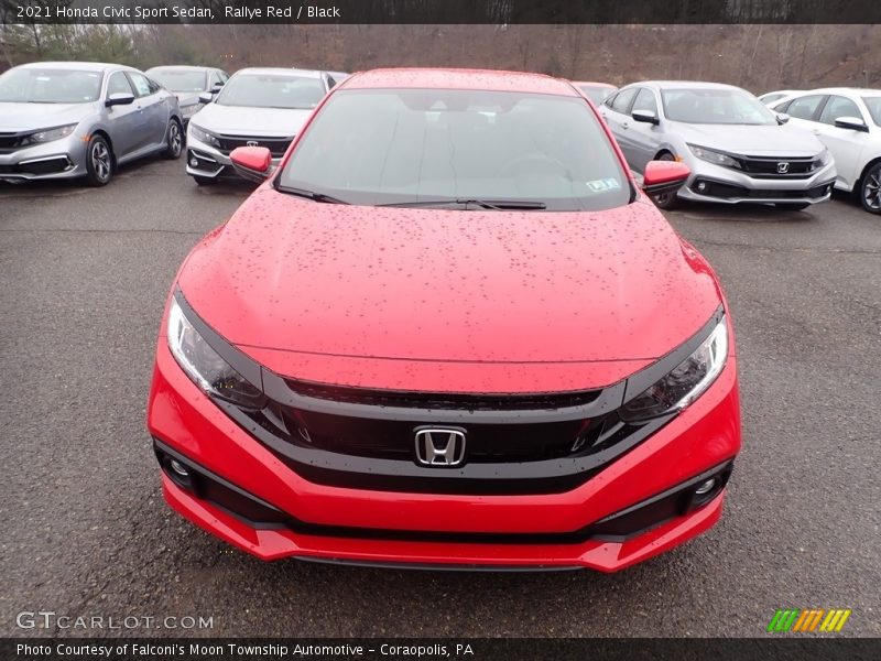 Rallye Red / Black 2021 Honda Civic Sport Sedan