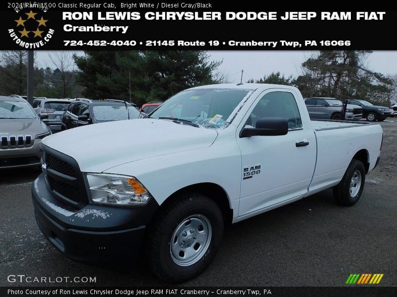 Bright White / Diesel Gray/Black 2021 Ram 1500 Classic Regular Cab