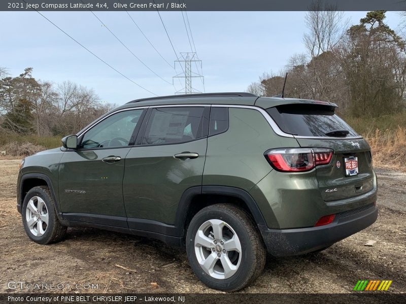 Olive Green Pearl / Black 2021 Jeep Compass Latitude 4x4