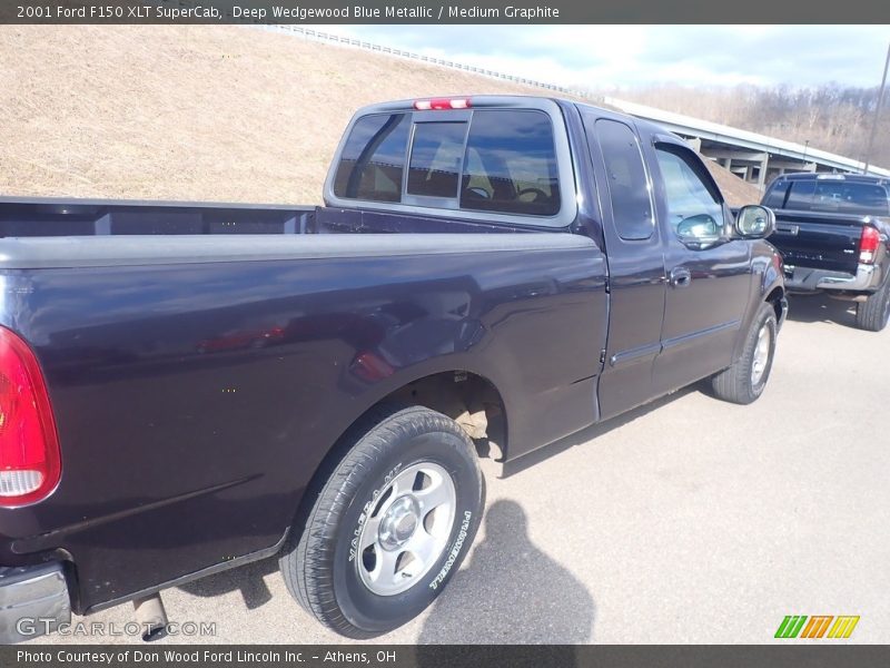 Deep Wedgewood Blue Metallic / Medium Graphite 2001 Ford F150 XLT SuperCab