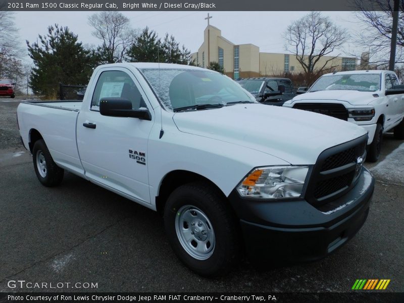 Bright White / Diesel Gray/Black 2021 Ram 1500 Classic Regular Cab
