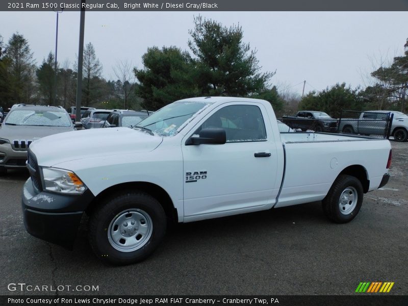 Bright White / Diesel Gray/Black 2021 Ram 1500 Classic Regular Cab