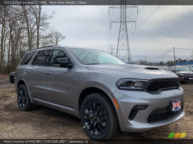 Billet Silver Metallic / Black 2021 Dodge Durango GT AWD