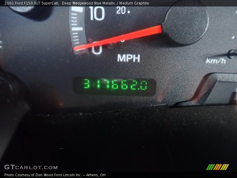 Deep Wedgewood Blue Metallic / Medium Graphite 2001 Ford F150 XLT SuperCab