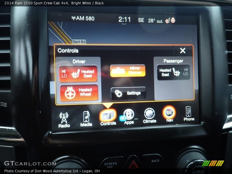 Controls of 2014 1500 Sport Crew Cab 4x4