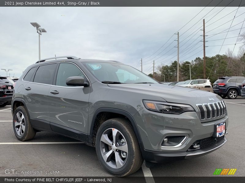 Sting-Gray / Black 2021 Jeep Cherokee Limited 4x4