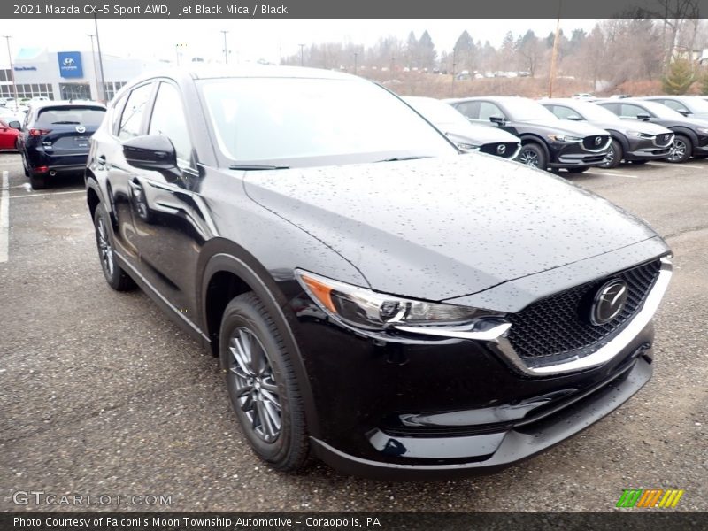 Jet Black Mica / Black 2021 Mazda CX-5 Sport AWD