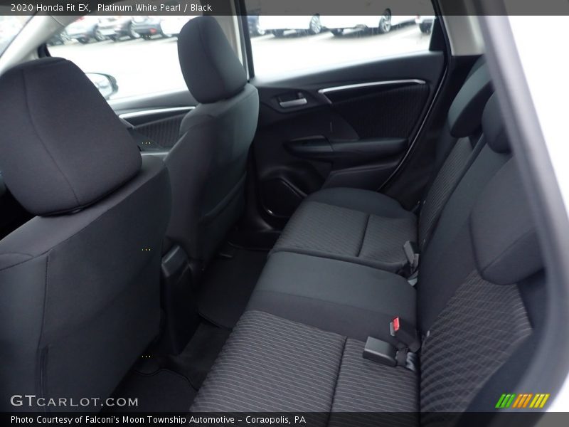 Platinum White Pearl / Black 2020 Honda Fit EX