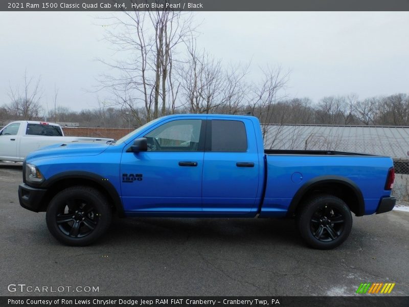 Hydro Blue Pearl / Black 2021 Ram 1500 Classic Quad Cab 4x4