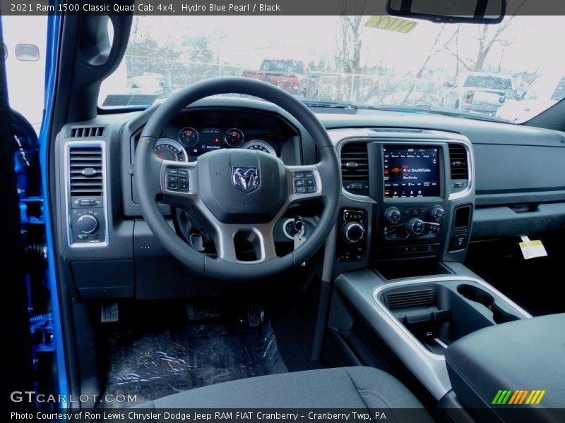 Hydro Blue Pearl / Black 2021 Ram 1500 Classic Quad Cab 4x4