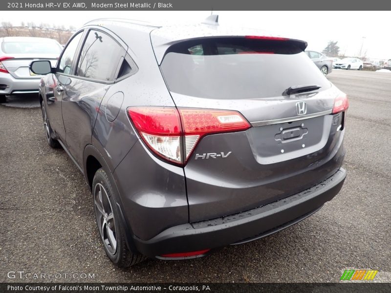 Modern Steel Metallic / Black 2021 Honda HR-V EX AWD