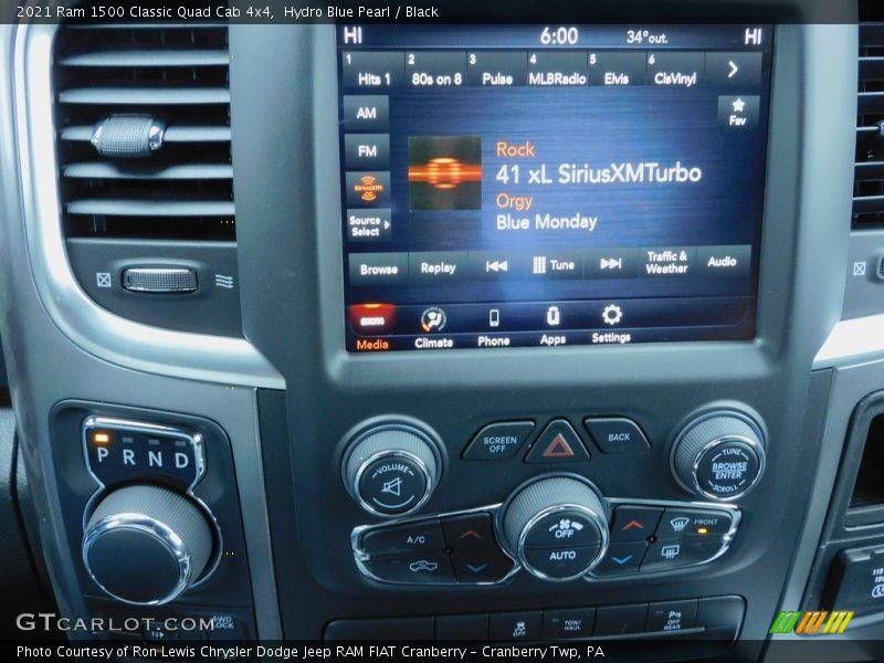 Hydro Blue Pearl / Black 2021 Ram 1500 Classic Quad Cab 4x4