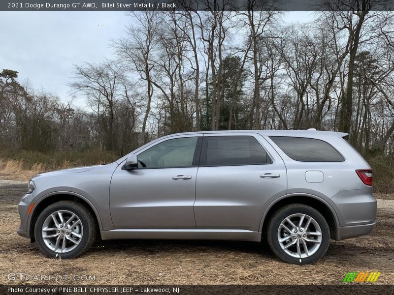 Billet Silver Metallic / Black 2021 Dodge Durango GT AWD