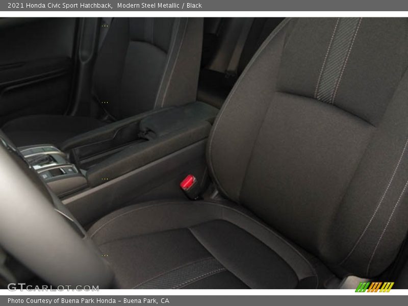 Modern Steel Metallic / Black 2021 Honda Civic Sport Hatchback