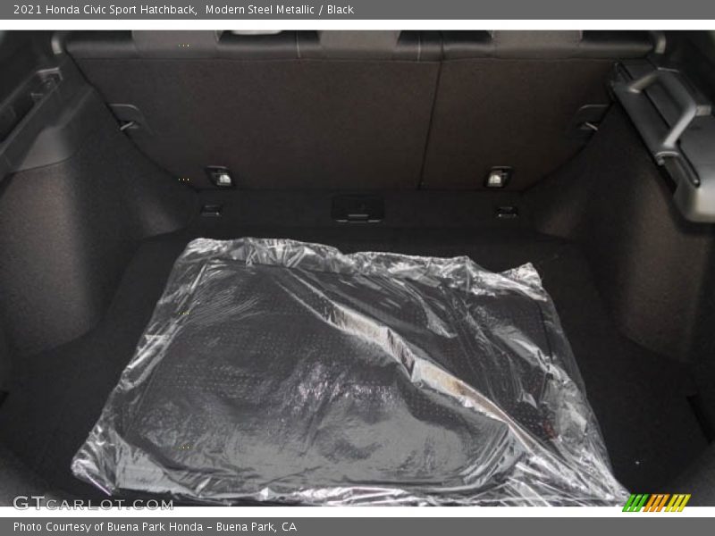 Modern Steel Metallic / Black 2021 Honda Civic Sport Hatchback