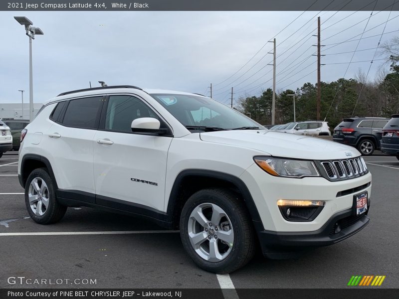 White / Black 2021 Jeep Compass Latitude 4x4