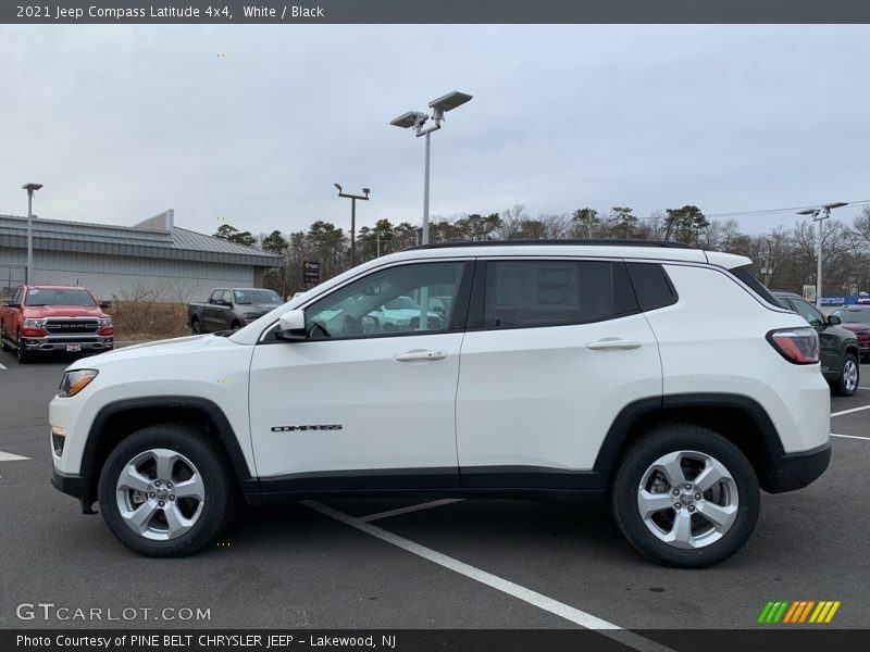 White / Black 2021 Jeep Compass Latitude 4x4