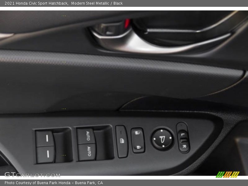 Modern Steel Metallic / Black 2021 Honda Civic Sport Hatchback