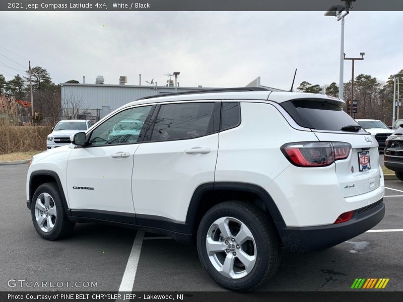 White / Black 2021 Jeep Compass Latitude 4x4