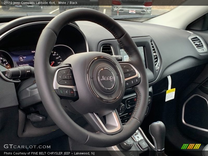 White / Black 2021 Jeep Compass Latitude 4x4