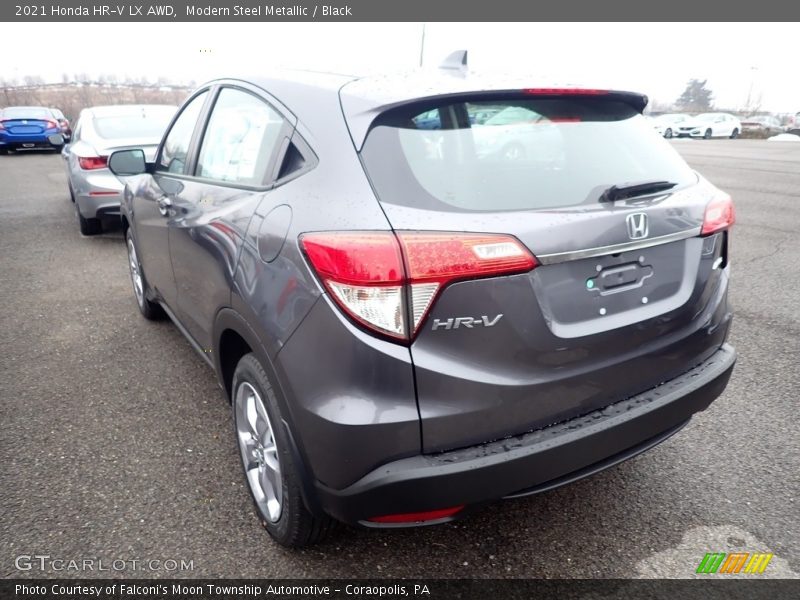 Modern Steel Metallic / Black 2021 Honda HR-V LX AWD