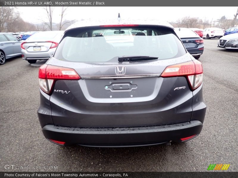 Modern Steel Metallic / Black 2021 Honda HR-V LX AWD