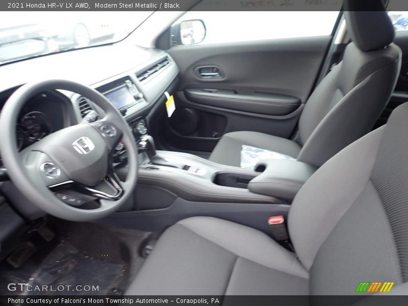 Modern Steel Metallic / Black 2021 Honda HR-V LX AWD