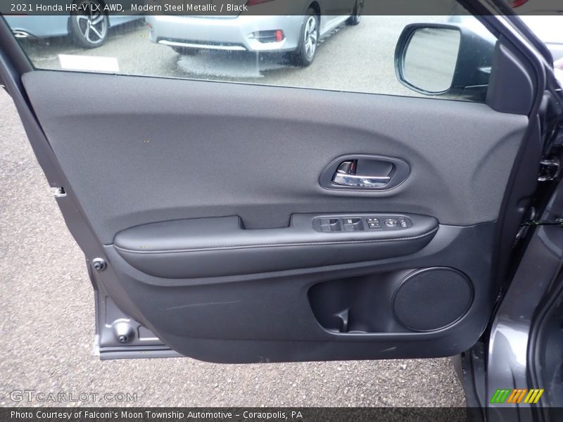 Modern Steel Metallic / Black 2021 Honda HR-V LX AWD