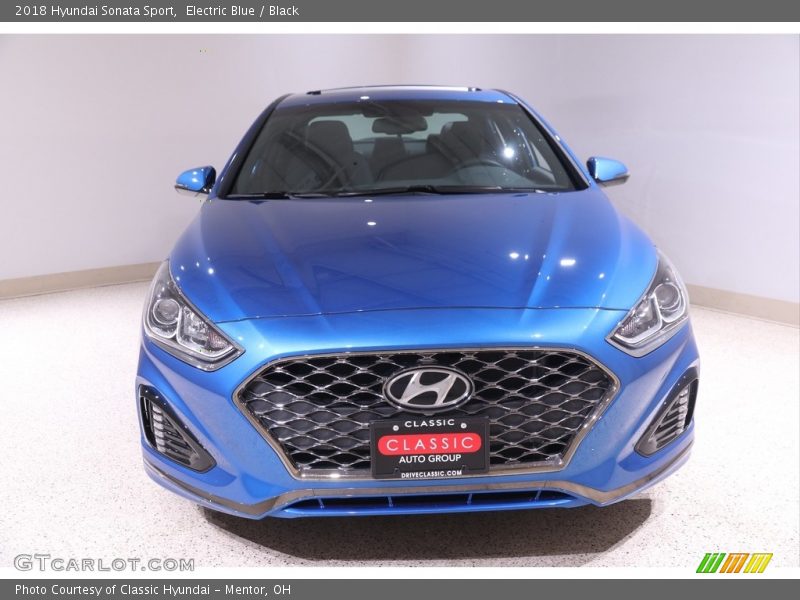 Electric Blue / Black 2018 Hyundai Sonata Sport