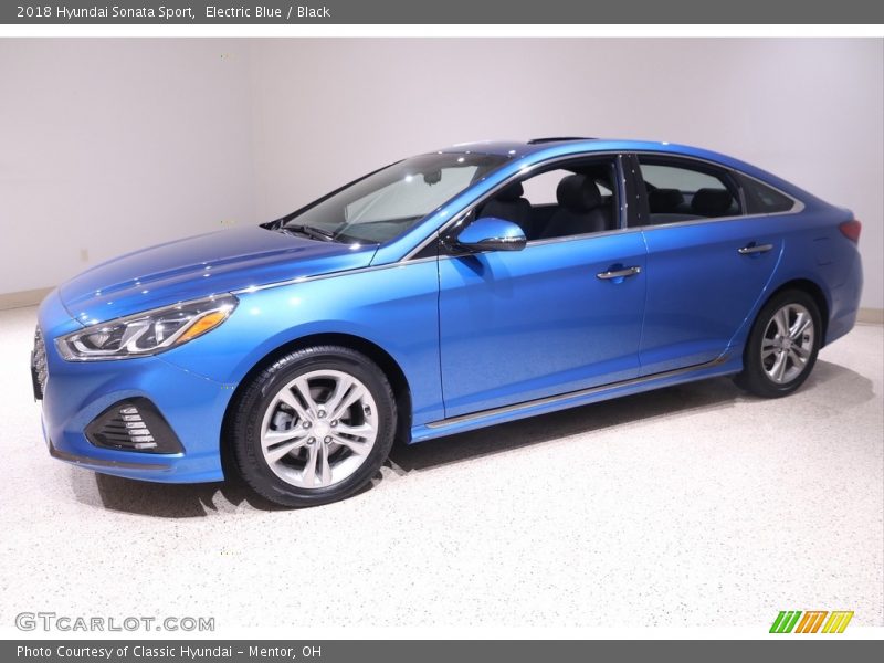 Electric Blue / Black 2018 Hyundai Sonata Sport
