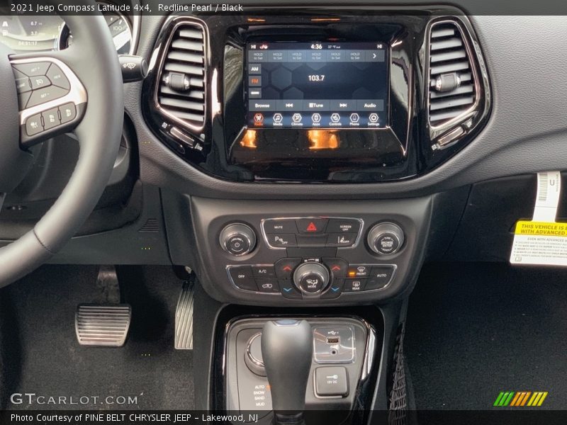 Controls of 2021 Compass Latitude 4x4