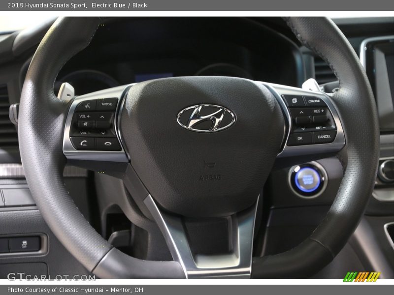 Electric Blue / Black 2018 Hyundai Sonata Sport