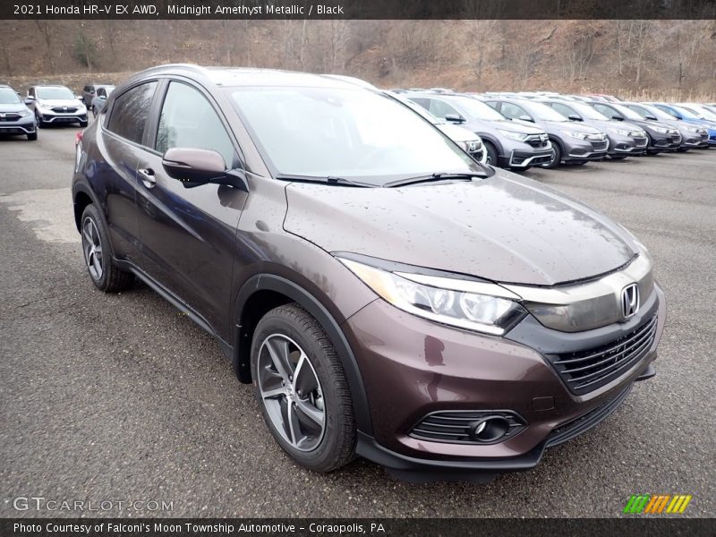 Midnight Amethyst Metallic / Black 2021 Honda HR-V EX AWD