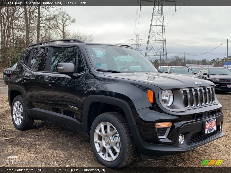 Black / Black 2021 Jeep Renegade Limited 4x4